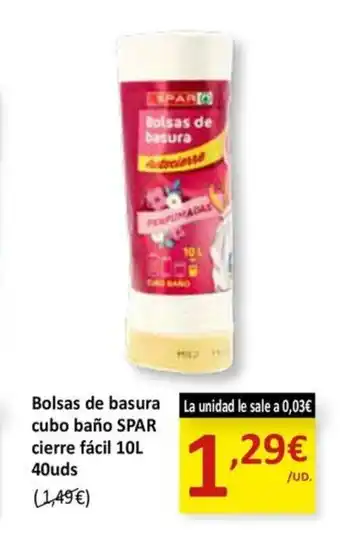 SPAR SPAR Bolsas de basura cubo baño cierre fácil oferta