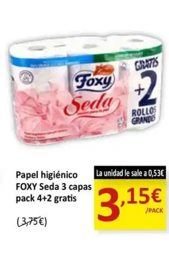 SPAR FOXY Papel higiénico oferta
