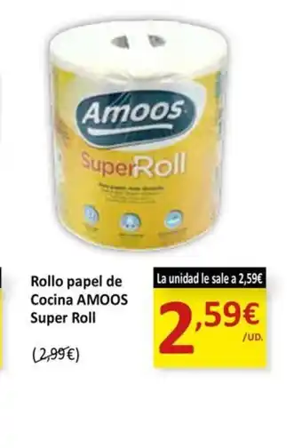 SPAR AMOOS Rollo papel de Cocina Super Roll oferta