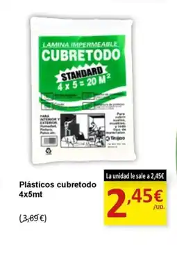 SPAR Plásticos cubretodo oferta