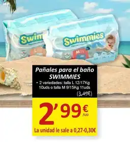 SPAR SWIMMIES Pañales para el baño oferta