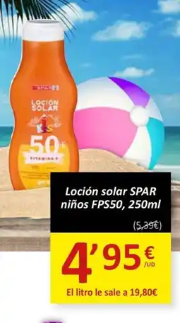 SPAR SPAR Loción solar niños FPS50 oferta