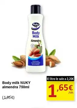 SPAR NUKY Body milk almendra oferta