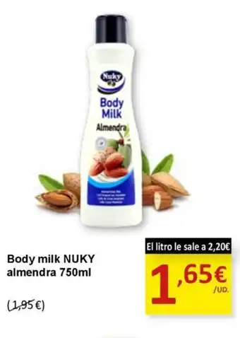 SPAR NUKY Body milk almendra oferta
