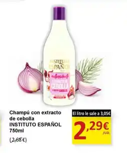 SPAR INSTITUTO ESPAÑOL Champú con extracto de cebolla oferta