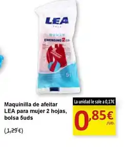 SPAR LEA Maquinilla de afeitar para mujer 2 hojas oferta