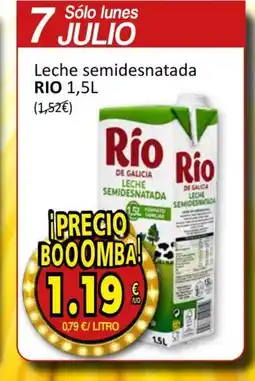 SPAR RIO Leche semidesnatada oferta