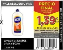 SPAR MISTOL Lavavajillas original oferta