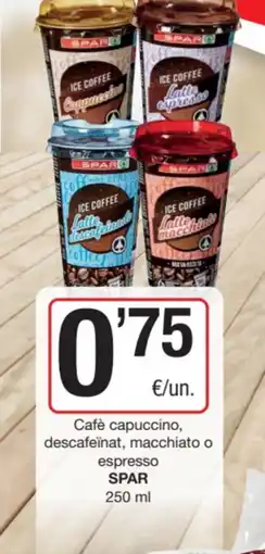 SPAR Fragadis SPAR Cafè capuccino, descafeinat, macchiato o espresso oferta