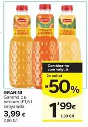 Caprabo Granini - gamma de néctars oferta