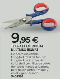 BigMat Tijera electricista multiuso bigmat oferta