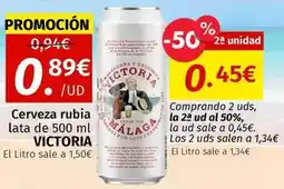 Maskom Supermercados VICTORIA Cerveza rubia oferta