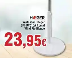 FROIZ Haeger - ventilador sf16w015a round wind pie blanco oferta