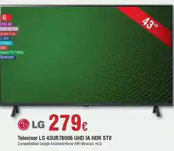 FROIZ Lg - televisor 43ur78006 uhd ia hdr stv oferta