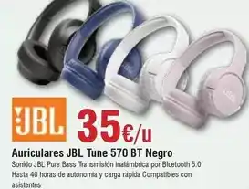 FROIZ Jbl - auriculares tune 570 bt negro oferta