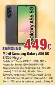 FROIZ Samsung - móvil galaxy a56 5g 8/256 negro oferta