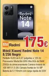 FROIZ Xiaomi - móvil redmi note 14 oferta