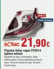 FROIZ Solac - plancha vapor pv2014 optima extrem oferta