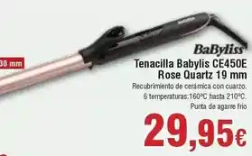 FROIZ Babyliss - tenacilla babylis ce450e rose quartz 19 mm oferta