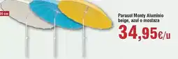 FROIZ Parasol monty aluminio beige, azul o mostaza oferta