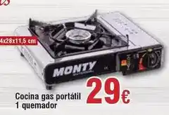 FROIZ Cocina gas portátil 1 quemador oferta
