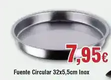 FROIZ Fuente circular 32x5,5cm inox oferta