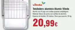 FROIZ Vileda - tendedero aluminio alumix oferta