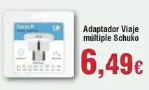 FROIZ Garza - adaptador viaje multiple schuko oferta