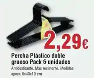 FROIZ Percha plástico doble grueso oferta