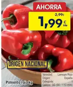 FROIZ Origen - pimiento rojo oferta