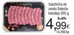 FROIZ Selecta - salchicha de cerdo selecta bandeja oferta