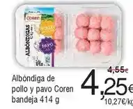 FROIZ Coren - albondiga de pollo y pavo oferta
