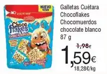 FROIZ Cuétara - galletas chocoflakes chocomuerdos chocolate blanco oferta