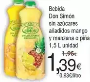 FROIZ Bo - bebida don simón sin azucares anadidos mango y manzana o pina oferta