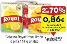 FROIZ Royal - gelatina fresa, limón o pina oferta