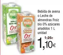 FROIZ Froiz - bebida de avena o leche de almendras oferta