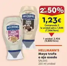 FROIZ Hellmann's - mayo trufa o ajo asado oferta