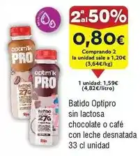 FROIZ Rio - batido sin lactosa chocolate o cafe con leche desnatada oferta