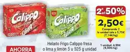 FROIZ Calippo - helado frigo fresa o lima y limon oferta