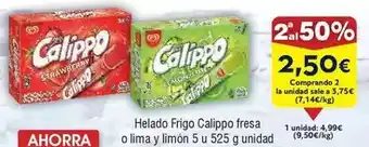 FROIZ Calippo - helado frigo fresa o lima y limon oferta