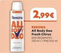FROIZ Rexona - all body deo fresh citrus oferta