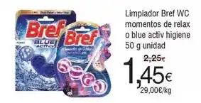 FROIZ Bref - limpiador wc momentos de relax o blue activ higiene oferta