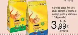 FROIZ Friskies - comida gatos atún, salmón y trucha o conejo, pollo y verduras oferta
