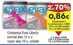 FROIZ Evax - compresa liberty normal alas o super alas oferta