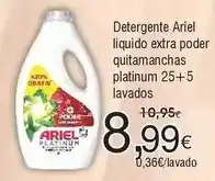 FROIZ Ariel - detergente líquido extra poder quitamanchas platinum oferta