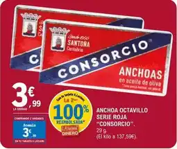 E.Leclerc Consorcio - anchoa octavillo serie roja oferta