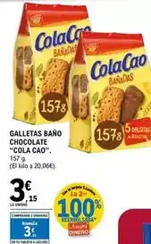 E.Leclerc Cola cao - galletas bano chocolate oferta