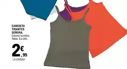 E.Leclerc Camiseta tirantes señora oferta