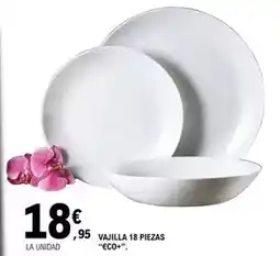 E.Leclerc Vajilla 18 piezas oferta