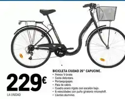 E.Leclerc Bicicleta ciudad 26 capucine oferta